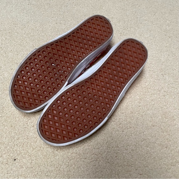 Vans Red White Checkered Shoes - Picture 4 of 5